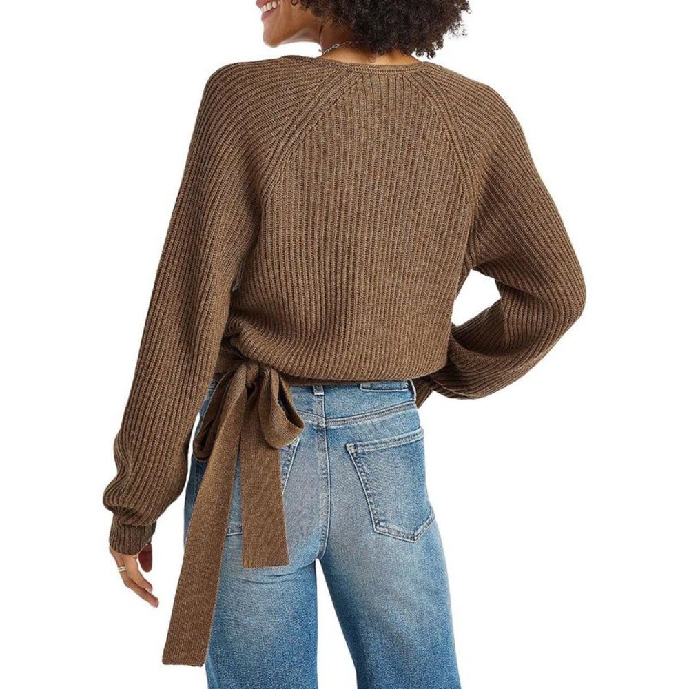 Splendid Brown Ribbed Sweater - Picture 2 of 2